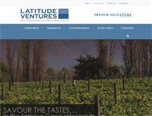 Tablet Screenshot of latitude-ventures.com